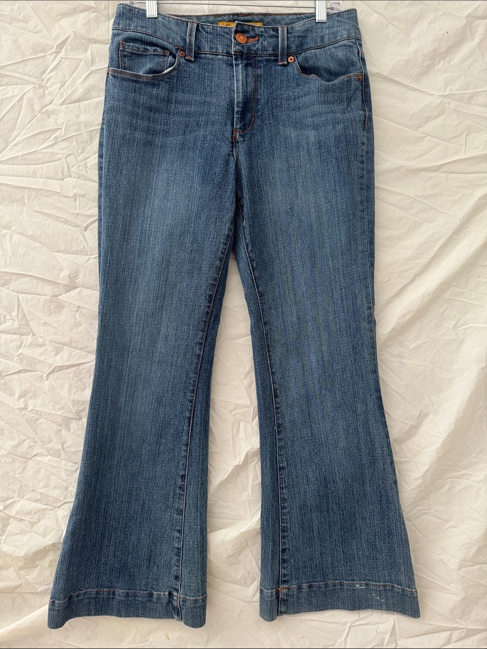 Seven7 Women's Mid-Rise Sexy Flare Vintage Wash Jeans